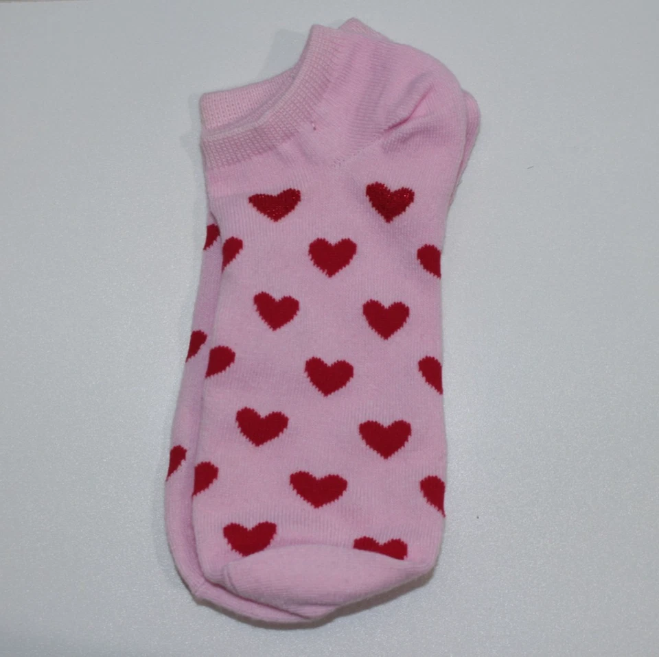 Женские сердца День святого Валентина носки 3 упаковки розовый/красный 4-10 - Изображение 4 из 4