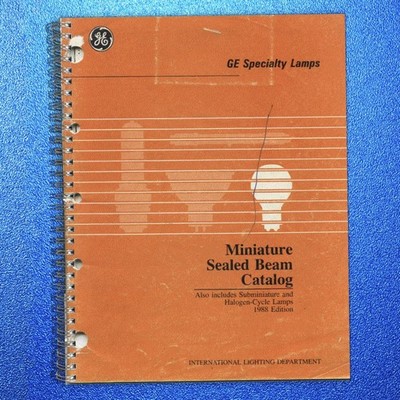 GE Miniature Sealed Beam Halogen Cycle Lamps Catalog Manual 1988 - WIRE CLOSURE