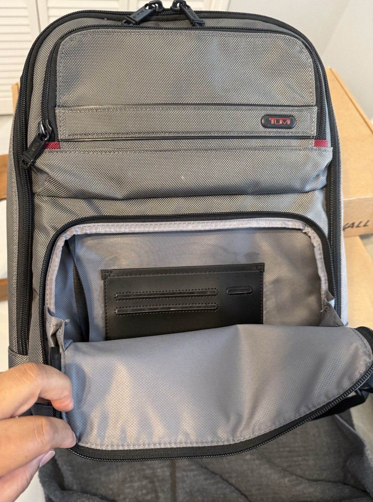 TUMI Alpha Compact Backpack Gray Nylon - image 5