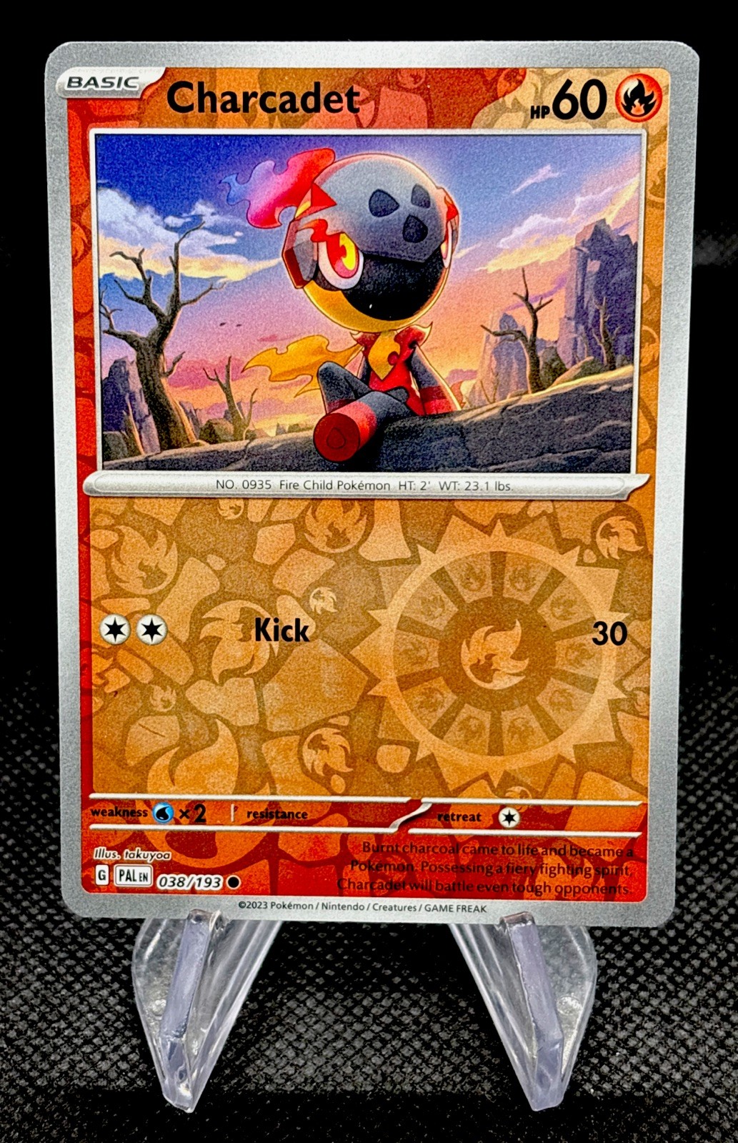 Pokemon Paldea Evolved Reverse Holo Charcadet #038