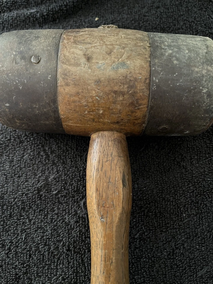 "Mazo de madera vintage de vino/barril de 12"" de largo" Foto 4 de 4