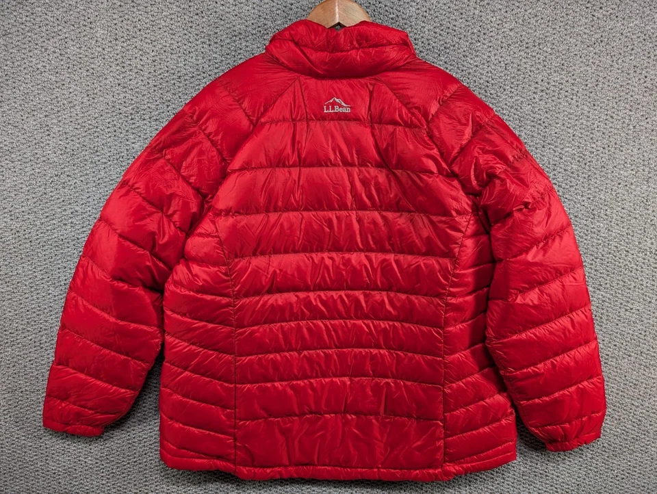 LL BEAN Pertex Quantum Downtek 850 Ultralight Women's Red Puffer Down Jacket 1X - Image 2 of 4