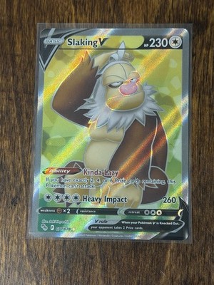 Slaking V (Full Art) Pokemon GO - Pokemon NM 077/078