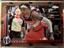 Topps Chrome 2025 Richaun Holmes Orange Refractor Wizards #236 Basketball