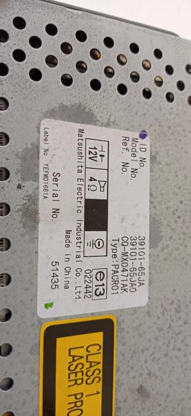 3910165JA Sistema Audio/Radio Cd para SUZUKI GRAND VITARA (JB/JT) 2006 95384 - Imagen 2 de 4