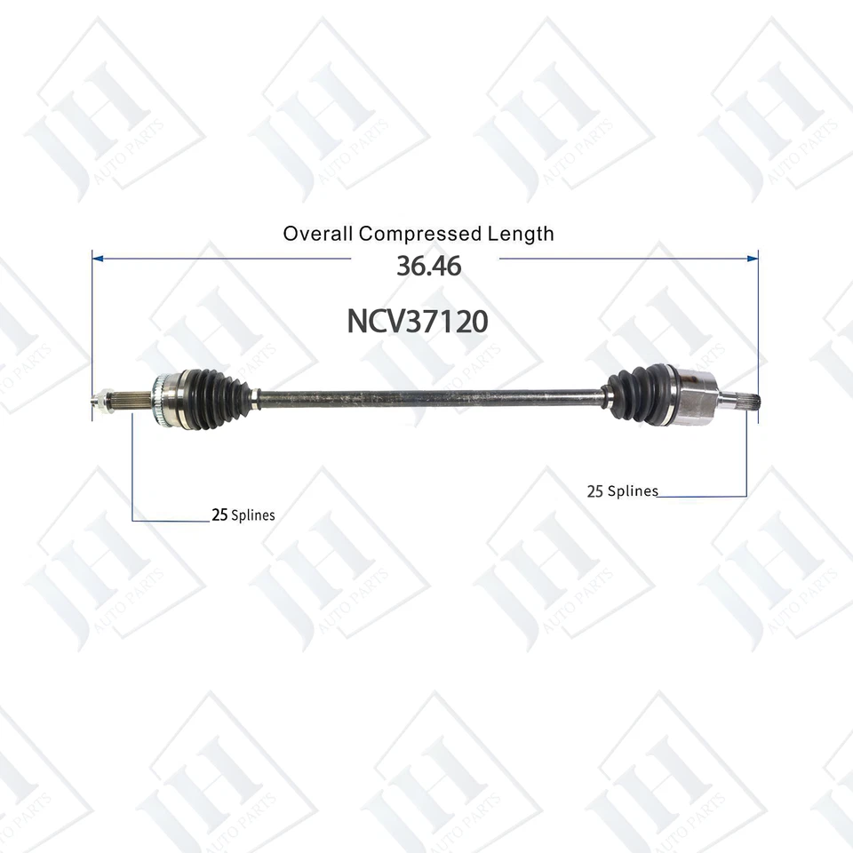 Juego de ejes CV par delantero izquierdo derecho OE para Hyundai Accent 2012-17 tracción delantera manual Foto 3 de 4