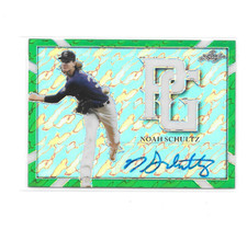 Noah Schultz  2021 Leaf Metal Perfect Game Marble Green Proof  Auto  1/1