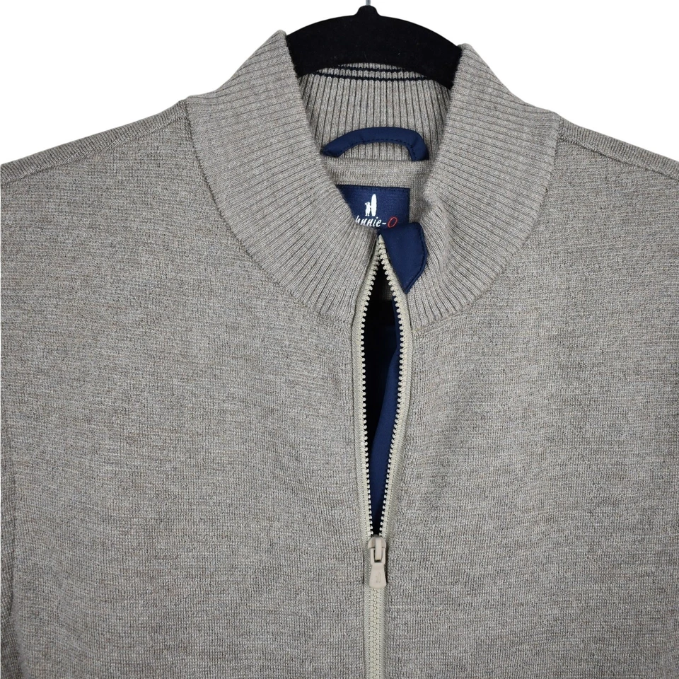 Johnnie-O Garrison Fine Merino Wool Full Zip Vest w/ Pockets Men's size medium  - Image 3 of 4