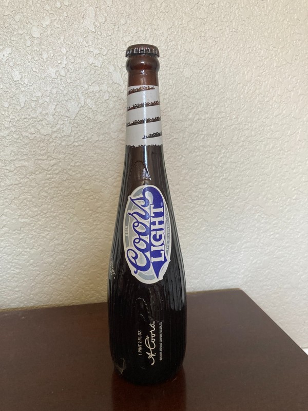 1996 Vintage Coors Light Baseball Bat Limited Edition Bottle w/ cap (EMPTY)