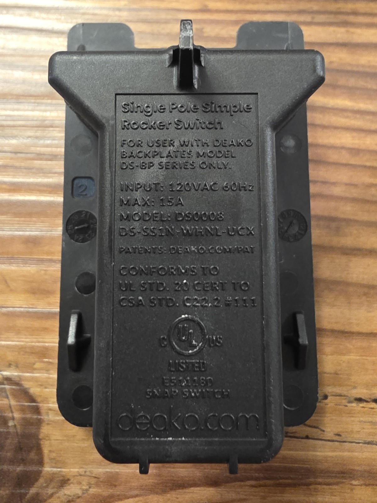 Lot Of 17 Deako Single Pole Simple Rocker Switches Model DS0008 NEW