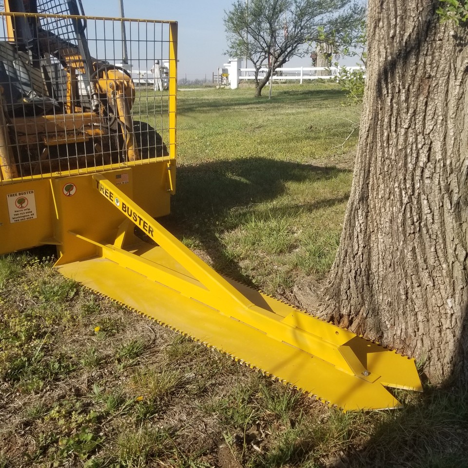 TREE SAW SKID Steer Loader Attachment cuts 24