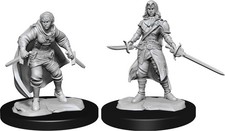 WZK90228 Dungeons  Dragons Unpainted Miniatures: W14 Half-Elf Rogue Female
