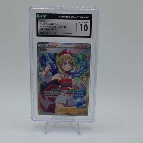 The Pokémon Company CGC 10 Irida 186/189 Astral Radiance Ultra Rare Holo Eng