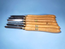 Vintage Marples Wood Turning Chisels Set Of 6