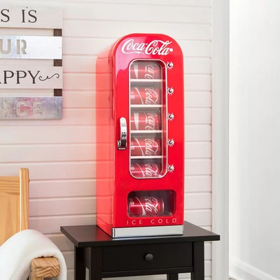 Coca-Cola 10 Dosen Mini Kühlschrank Retro Automat AC/DC Thermoelektrisch Rot