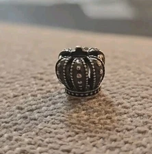 Pandora Sterling Silver Open Work Royal Crown Bead Charm 790930