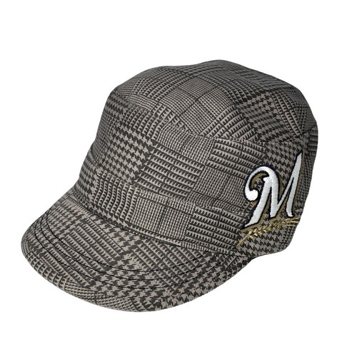 Milwaukee Brewers Womens Silver Sequin Baseball Cap Hat 