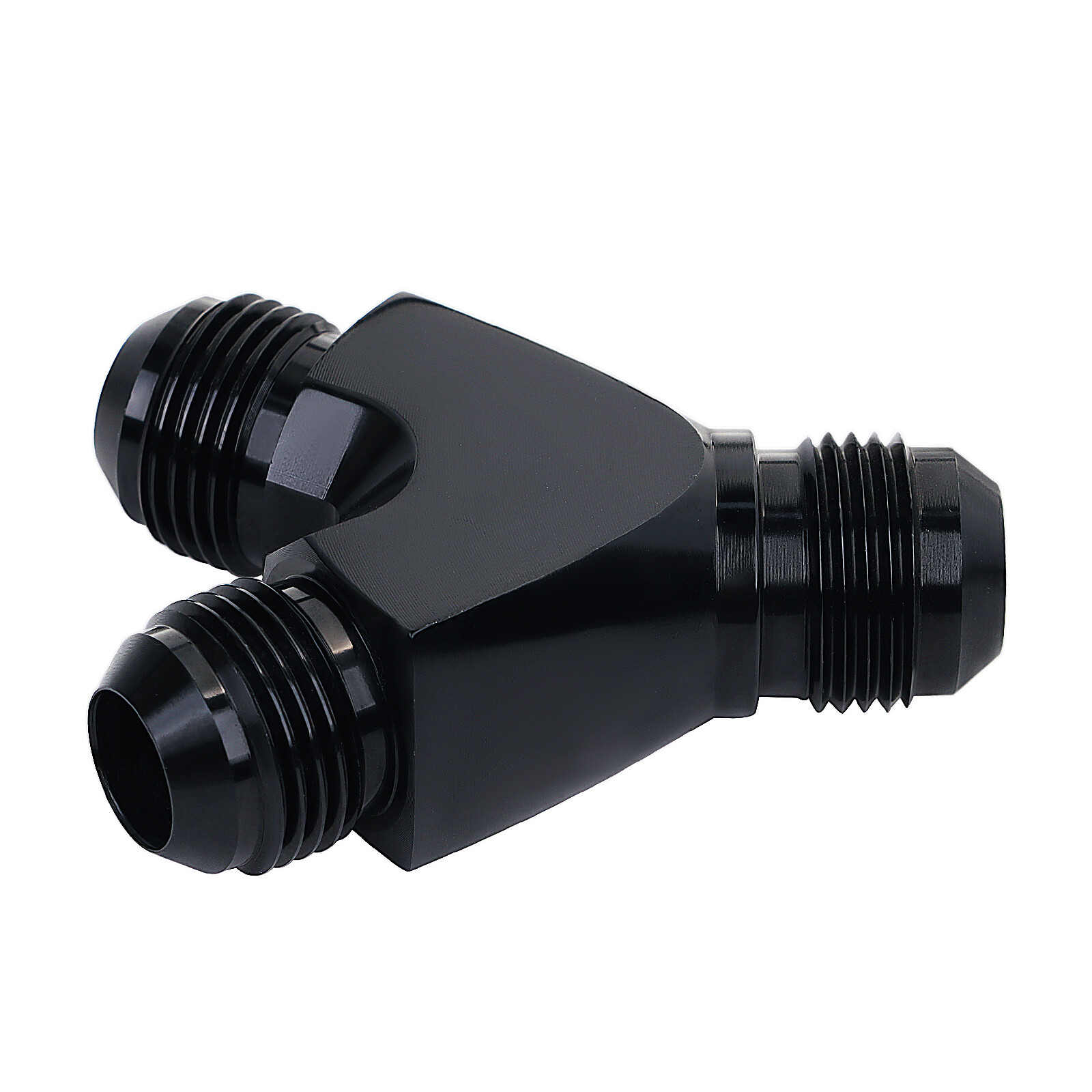 Lencool Racing 6AN 8AN 10AN Y-Block Flare Fitting – Anodized Aluminum Union Splitter