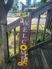 Welcome Sunflower Sign