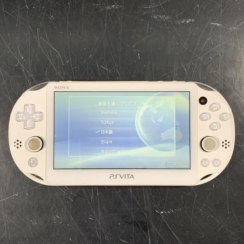 Sony PS Vita Console PCH-2000 Tested Works White From Japan 7644 UG