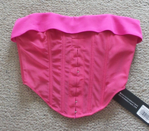 nuevo con etiquetas blanco zorro bustier nuevo con etiquetas rosa talla XS/S - Imagen 3 de 4