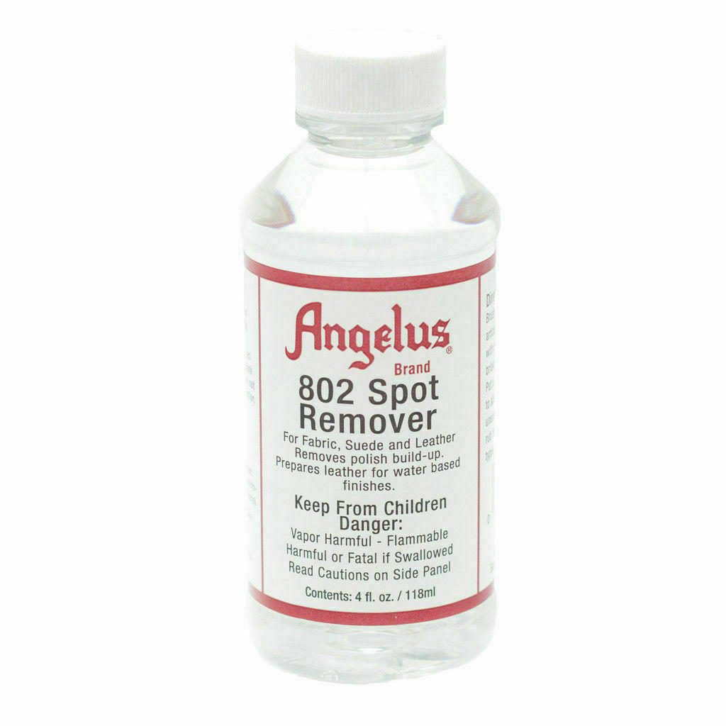 Angelus 802 Spot Remover Polish Build Up For Fabric Suede Leather Prepares 118mL
