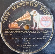 John Harrison - I Dream Of A Garden Of Sunshine  UK  10" Shellac 78rpm VG