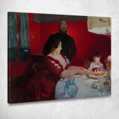 Die Geburtstagsfeier John Singer Sargent, jss305 Leinwandbild