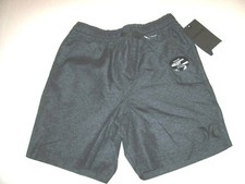 NEW Hurley gray elastic waist shorts boys youth drawstring sz small