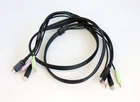 1x USB DisplayPort KVM Switch Cable with Audio and Microphone E119932