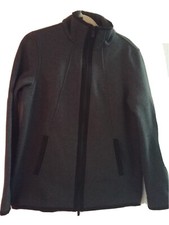 Lululemon Womens Full Zip Hooded Heavy size 8 Solid Gray Jacket Sweater