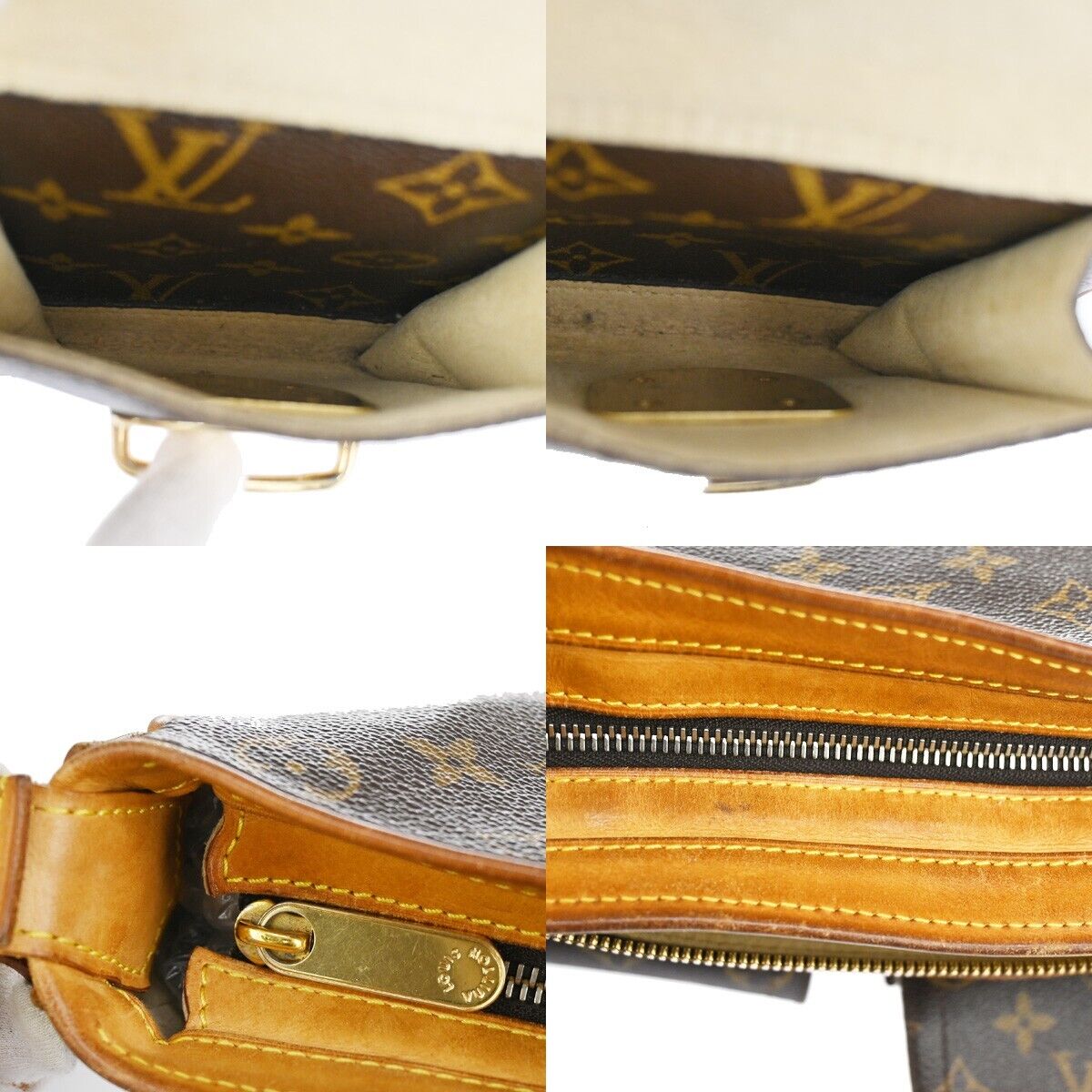 LOUIS VUITTON Hudson GM Shoulder Bag Monogram Leather BN France M40045  79YA639