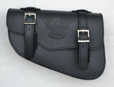 Sacoche laterale en Cuir AIGLE  moto Harley Sportster iron forty eight nighster