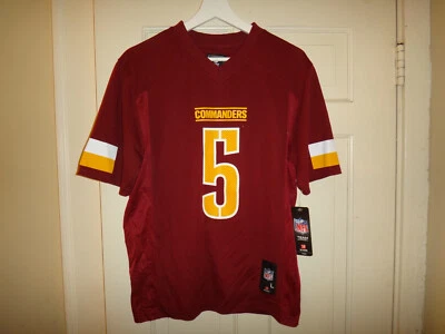 NFL TEAM APPAREL Youth 8-20 Jayden Daniels #5 Washington Commanders NFL Football Jersey