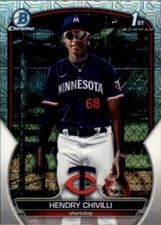 Hendry Chivilli 2023 Bowman Chrome Mega Box Mojo Refractor #BCP-236 Twins Rookie
