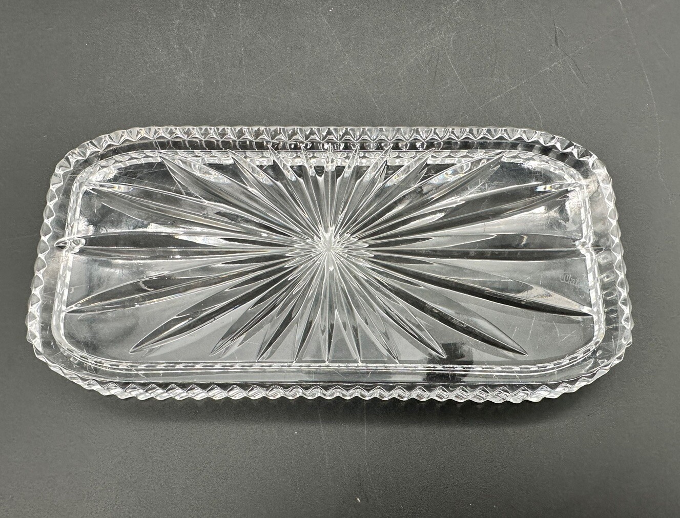 Vintage Waterford Crystal Covered Butter Dish Gothic Mark eBay