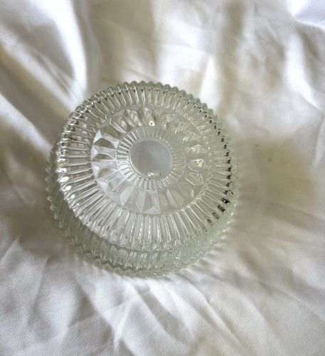 Mid Century Modern Kromex Covered Glass Dish/Candy Dish With Metal Lid - Picture 4 of 6