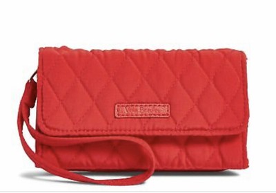 Vera Bradley Smartphone Wristlet Fire Red NWT Wallet
