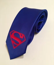 Superhero Necktie, Royal Blue Tie, New, Great Quality, Perfect Gift