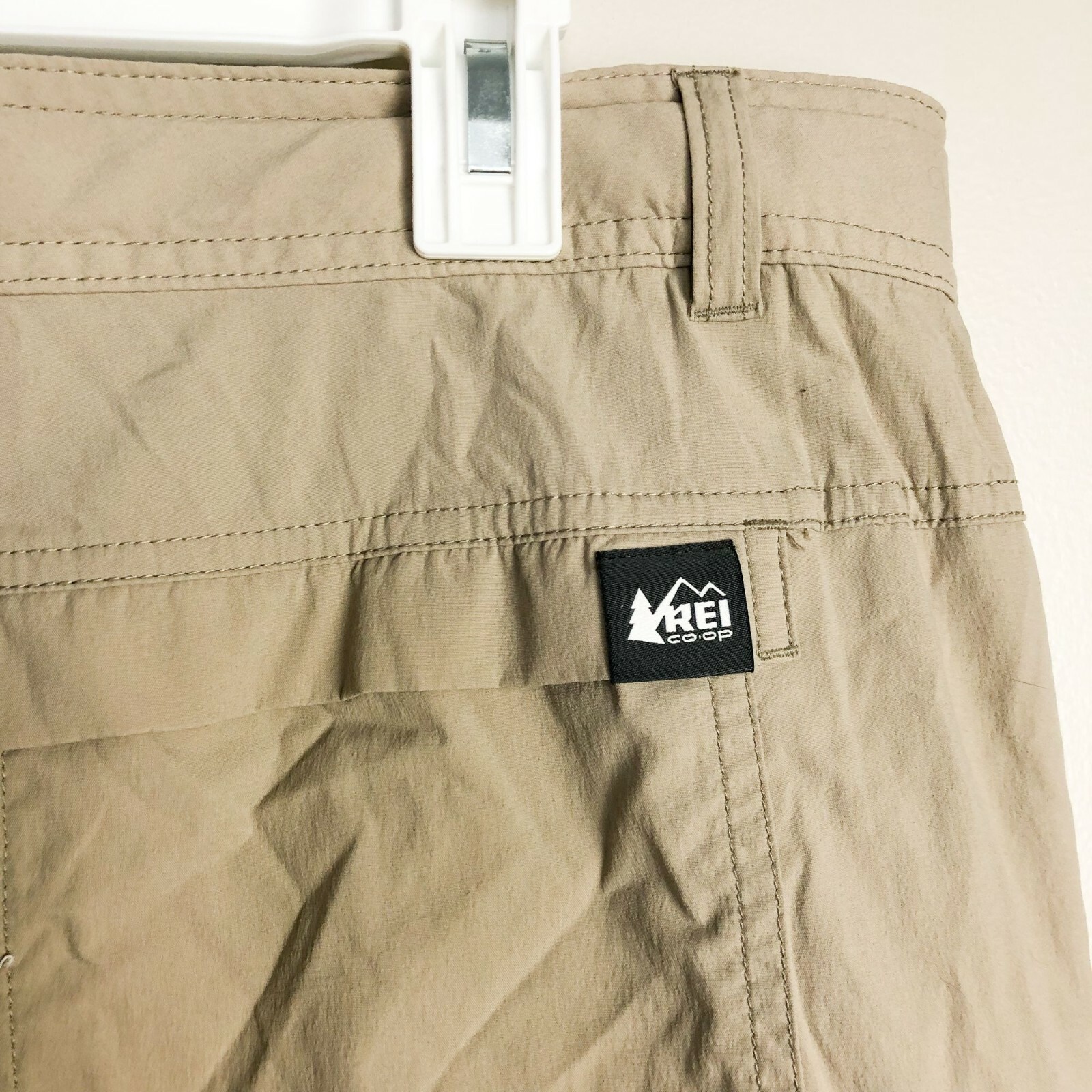REI Coop Nylon Khaki Zip Away Relaxed Pants Shorts C… Gem