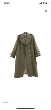 Each X Other Unisex Military Wool Coat Green Size 10 Small