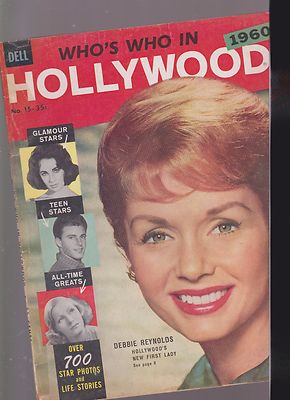 WHO'S WHO IN HOLLYWOOD-N0-15-1960-REYNOLDS-80 PGS-ALL MAGS AS IS-MAY HAVE DAMAGE
