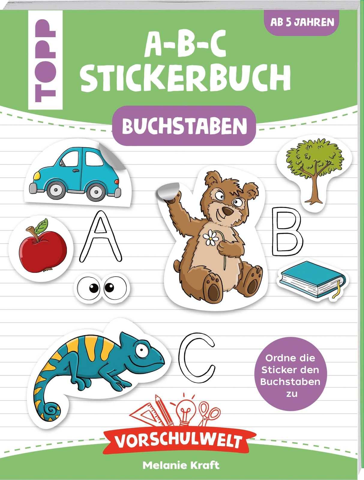 Thumbnail - Vorschulwelt - Das A-b-c-stickerbuch, Melanie Kraft