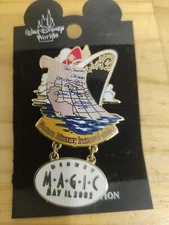 Disney Pin - DCL Western Itinerary Inaugural Cruise Dangle Magic 2002 11907 LE