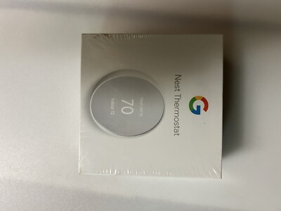 Google Nest Smart Thermostat, Snow - GA01334-US, New In Factory Sealed Box.