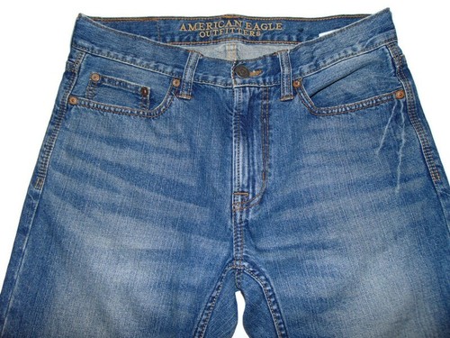 American Eagle Men's 30x30 Original Straight Dark Blue Classic Jeans Pants 54485 - Picture 4 of 9