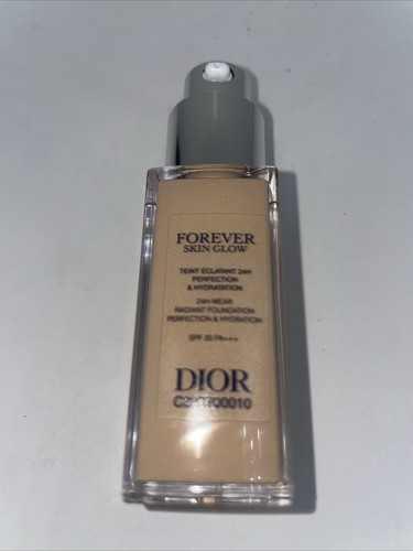 Dior Forever Skin Glow 24H Wear Radiant Foundation 1N SPF 20 NEW 0.67oz TESTER - Picture 2 of 4