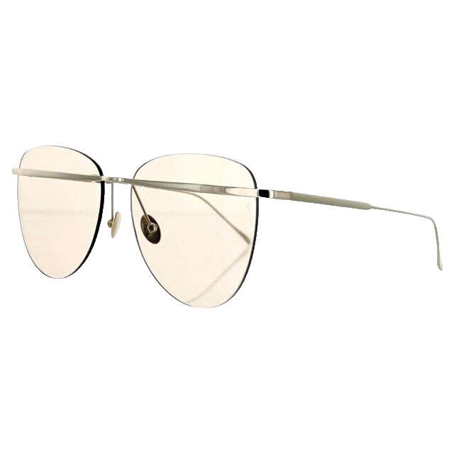 Sunday Somewhere TALLULAH WGO / White Gold Frame - Tan Lens Sunglasses