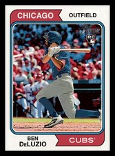 Ben DeLuzio RC 2023 Topps Heritage #306 Rookie Chicago Cubs Centered Mint.