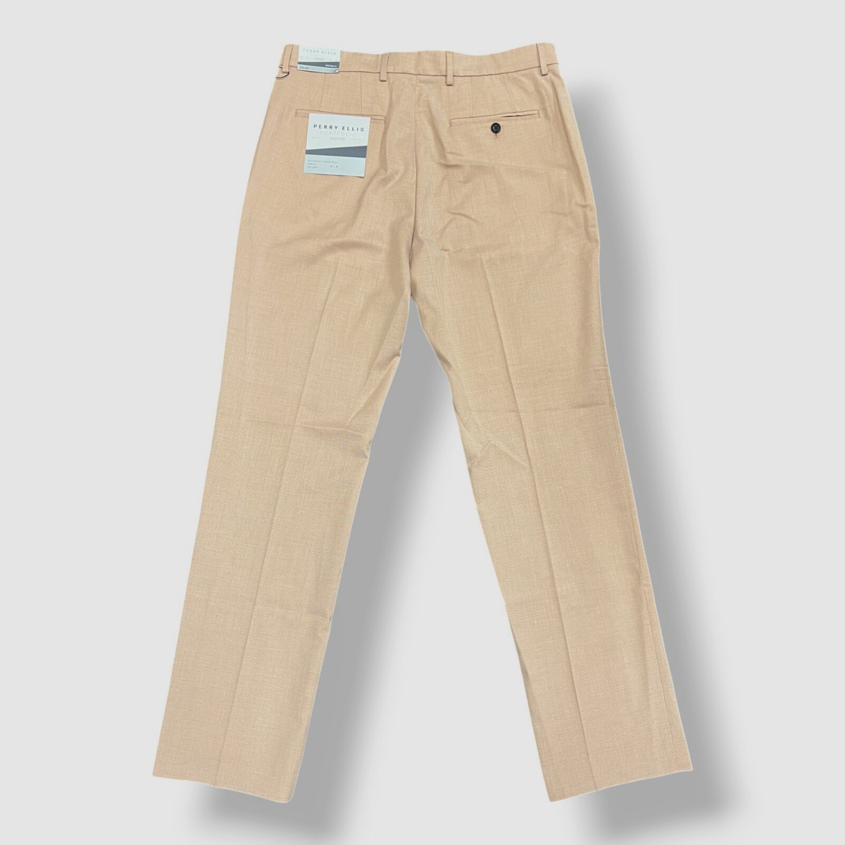 Perry Ellis Portfolio Men's Pink Modern-Fit Stretch Pants Size 33W
